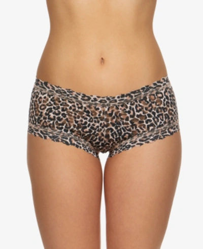 Shop Hanky Panky Women's Lace Printed Boyshort Underwear In Classic Leopard