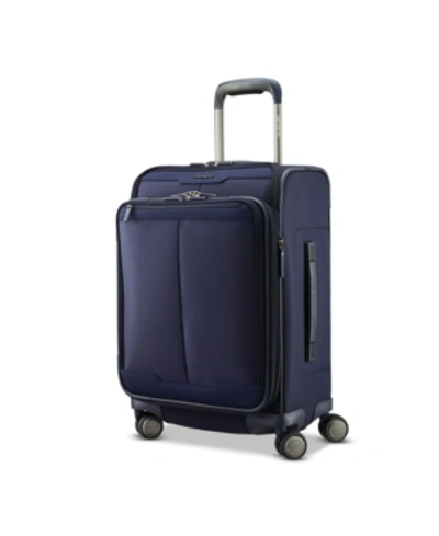Shop Samsonite Silhouette 17 21" Carry-on Expandable Softside Spinner In French Blue