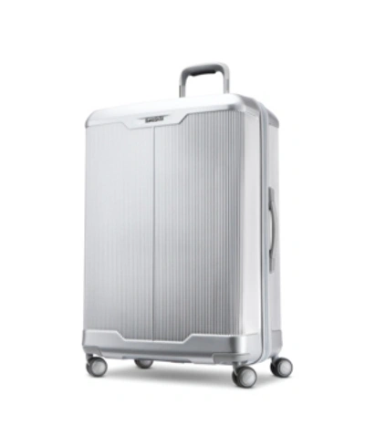 Shop Samsonite Silhouette 17 29" Check-in Expandable Hardside Spinner In Aluminum Silver