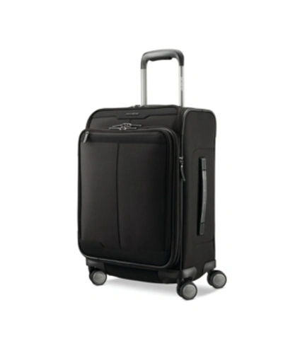 Samsonite Closeout!  Silhouette 17 21" Carry-on Expandable Softside Spinner In Black