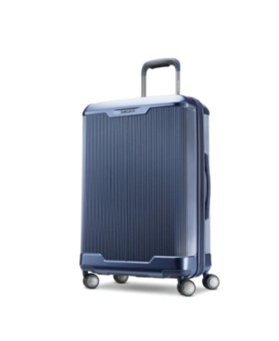 Shop Samsonite Silhouette 17 25" Check-in Expandable Hardside Spinner In French Blue