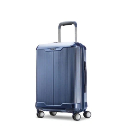 Shop Samsonite Silhouette 17 21" Carry-on Expandable Hardside Spinner In French Blue