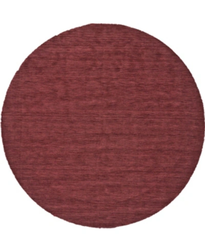 Shop Simply Woven Nia R8049 10' X 10' Round Rug In Red