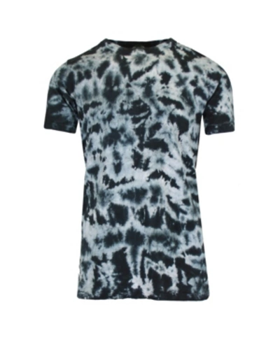 Shop Galaxy By Harvic Men's Short Sleeve Tie-dye Printed T-shirt In Black