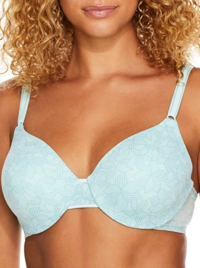 Shop Warner's This Is Not A Bra T-shirt Bra In Icy Morning Floral