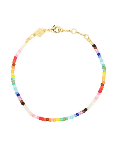 Shop Anni Lu Nuanua Bead Bracelet In 金色