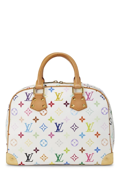 LOUIS VUITTON TAKASHI MURAKAMI X LOUIS VUITTON WHITE MONOGRAM MULTICOLORE  TROUVILLE, Women's Fashion, Bags & Wallets, Clutches on Carousell