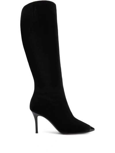 Shop Giuseppe Zanotti Kalima Knee-high Boots In Black
