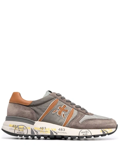Premiata Lander Low-top Sneakers In Grey