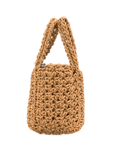 Shop Nannacay Jatobá Crochet Bag In Gelb