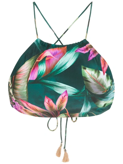 Shop Lygia & Nanny Ilana Leaf-print Bikini In Grün