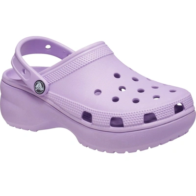 Shop Crocs Womens/ladies Classic Platform Clogs (radiant Orchid) In Purple