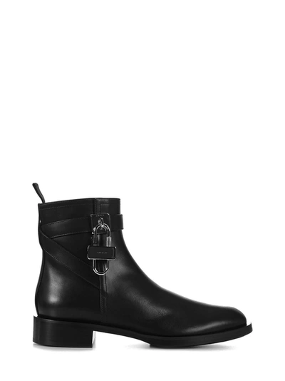 Shop Givenchy Lock Boots In Black