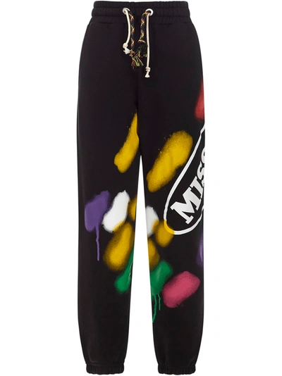 Shop Palm Angels X Missoni Trousers In Black