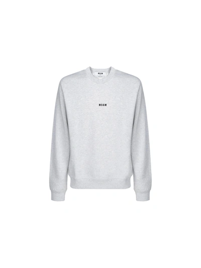 Shop Msgm Sweatshirt In Grey