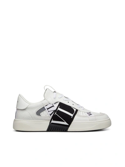 Shop Valentino Sneakers V Logo In P White Black Ice