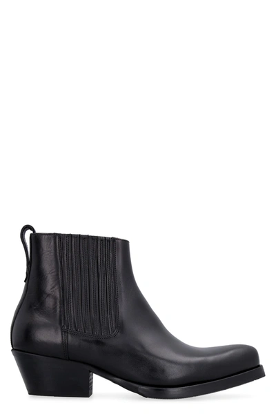 Shop Our Legacy Leather Cuban Boot In Black