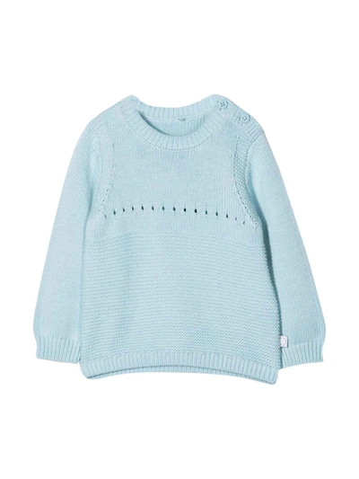 Shop Stella Mccartney Baby Blue Sweater In Azzurro