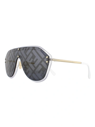 Shop Fendi Ff M0039/g/s Sunglasses In R Gold Silver