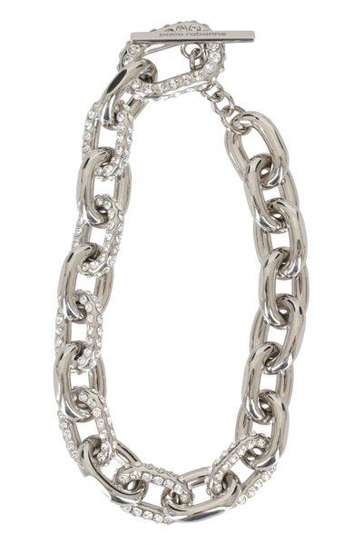 Shop Paco Rabanne Necklace In Silver