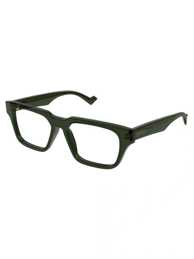 Shop Gucci Gg0963o Eyewear In Green Green Transpare