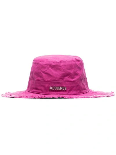 Shop Jacquemus Le Bob Artichaut Bucket Hat In Rosa