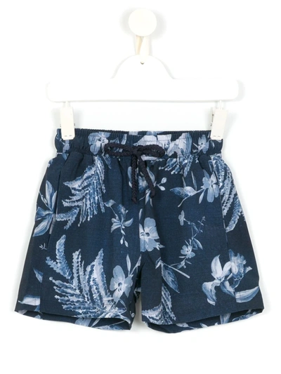 Shop Lygia & Nanny Printed Jake Swim Shorts In Blue
