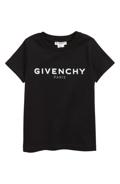 Shop Givenchy ' Shadow Logo Cotton Graphic Tee In 09b Black