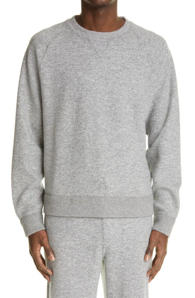 Shop Ermenegildo Zegna Wool & Cashmere Sweater In Light Grey