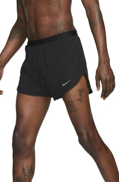 Shop Nike Dri-fit Run Division Pinnacle Running Shorts In Black/ Black