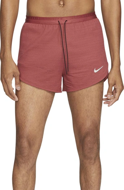 Shop Nike Dri-fit Run Division Pinnacle Running Shorts In Cedar/ Cedar
