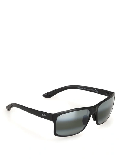 Shop Maui Jim Pokowai Arch Sunglasses In Grey Pokowai Arch Black M