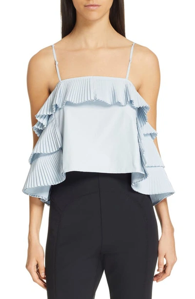 Shop Opening Ceremony Pleated Top In Light Blue