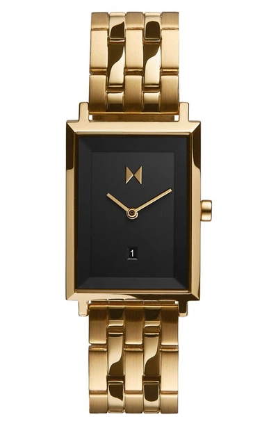 Shop Mvmt Signature Square Bracelet Watch, 24mm In Gold/ Black/ Gold