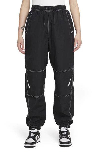 Nike Sportswear Swoosh Repel Women's Pants In Black/white/white | ModeSens