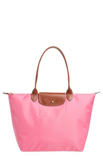 Shop Longchamp Large Le Pliage Tote In Peony