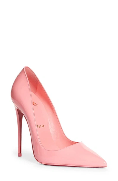 Shop Christian Louboutin So Kate Pointed Toe Pump In Bubble Gum
