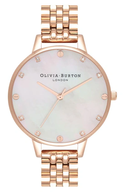 Shop Olivia Burton Timeless Classic Bracelet Watch, 34mm In Blush Mop