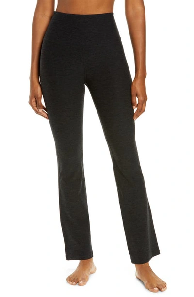 Shop Beyond Yoga Practice Space Dye High Waist Pants In Darkest Night