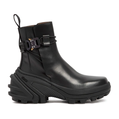 Shop Alyx 1017  9sm  Low Buckle Boots With Fixed Sole Shoes In Black