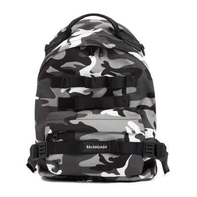 Shop Balenciaga Army Backpack Bag In Multicolour