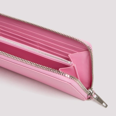 Shop Balenciaga Leash Clutch Bag In Pink &amp; Purple