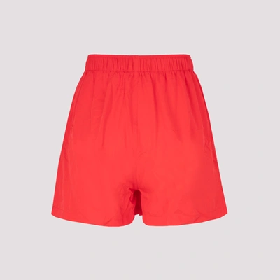 Shop Balenciaga Running Shorts Pants In Red