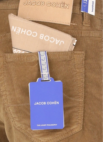Shop Jacob Cohen Trousers In Medium Camel