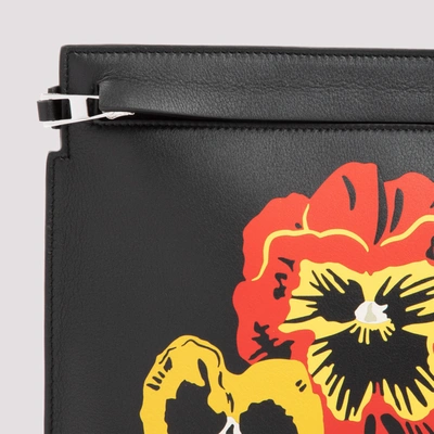 Shop Loewe Pansies T Pouch In Classic Calfskin Bag In Black