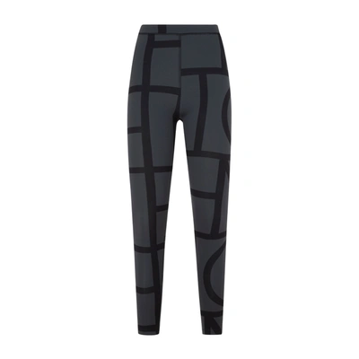 Shop Totême Monogram Leggings Pants In Black