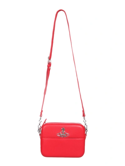 Shop Vivienne Westwood Johanna Faux Leather Bag In Red