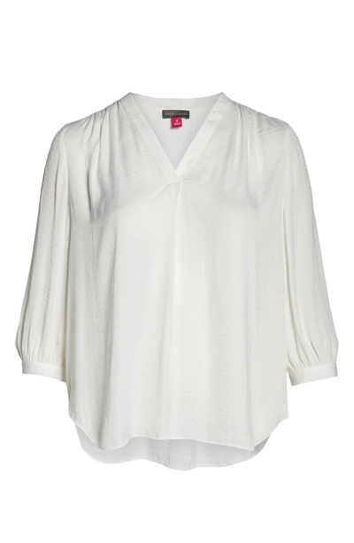 Shop Vince Camuto Rumple Fabric Blouse In New Ivory