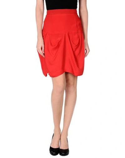 Vivienne Westwood Anglomania Knee Length Skirt In Red