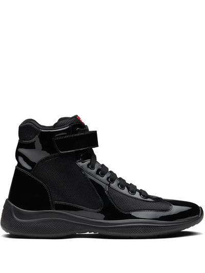 Shop Prada America's Cup Original Low-top Sneakers In Black